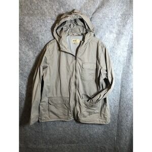 Orton Brothers Mens Jacket Extra Large Tan Khaki Safari Field Cargo Coat Vermont